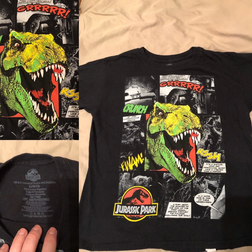 Little Boys Jurassic Park T- Rex Tee
